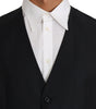 Dolce & Gabbana Gray Wool Silk Waistcoat Vest