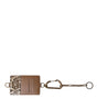 Dolce & Gabbana Brown Exotic Leather Card Holder DG Logo Plaque Wallet