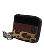 Dolce &amp; Gabbana Multicolor Leopard Leather DG Bifold Card Holder Wallet