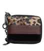 Dolce &amp; Gabbana Multicolor Leopard Leather DG Bifold Card Holder Wallet