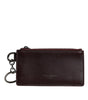 Dolce & Gabbana Brown Calfskin Leather DG Logo Card Holder Wallet