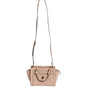 Michael Kors Peach Quilted Leather Logo Crossbody VIVIANNE Messenger Bag