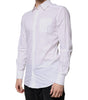 Chemise blanche à manches longues en coton Dolce &amp; Gabbana, couleur dorée