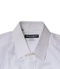 Chemise blanche à manches longues en coton Dolce &amp; Gabbana, couleur dorée