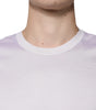 Dolce & Gabbana White Silk Crew Neck Men Pullover Sweater