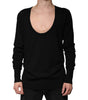Dolce & Gabbana Black Wool Round Neck Pullover Sweater