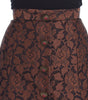 Dolce &amp; Gabbana Elegant Brocade Bubble Skirt