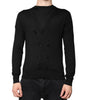 Dolce & Gabbana Black Cashmere Button Down Cardigan Sweater