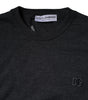 Dolce & Gabbana Dark Gray DG Logo Crew Neck Pullover Sweater