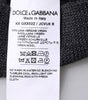 Dolce & Gabbana Dark Gray DG Logo Crew Neck Pullover Sweater