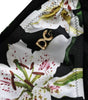 Dolce & Gabbana Black Lily Print Swimwear Bottom Beachwear Bikini