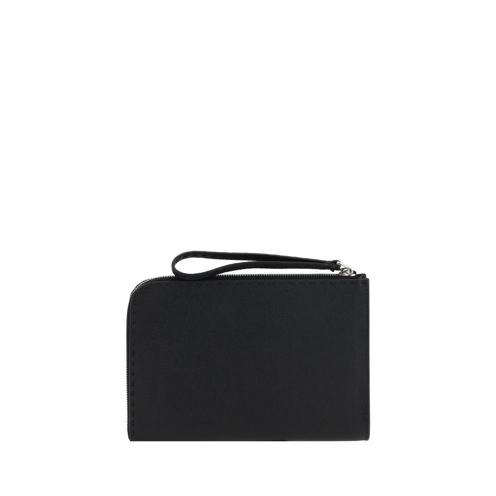 Sac pochette en cuir Fendi