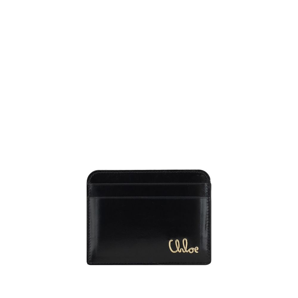 Porte-cartes avec logo Chloé