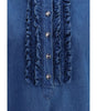 Valentino Ruffle denim Shirts