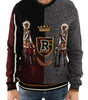 Dolce & Gabbana Multicolor KING Knight Monkey Knitted Cashmere Wool Sweater