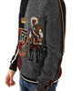 Dolce & Gabbana Multicolor KING Knight Monkey Knitted Cashmere Wool Sweater