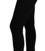 Dolce &amp; Gabbana Black Mid Waist Slim Denim Cotton Stretch Jeans