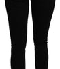 Dolce &amp; Gabbana Black Mid Waist Slim Denim Cotton Stretch Jeans