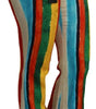 Dolce &amp; Gabbana Multicolor Flared Riga Pittorica Pants