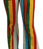 Dolce &amp; Gabbana Multicolor Flared Riga Pittorica Pants