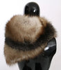 Dolce & Gabbana Brown Fox Tail Fur Shawl Neck Wrap Cover Collar Scarf