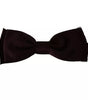 Dolce & Gabbana Bordeaux Red Silk Solid Classic Bowtie