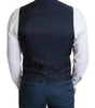 Dolce & Gabbana Navy Blue Men Formal Dress Waistcoat Vest