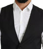 Dolce & Gabbana Black Men Formal STAFF Dress Waistcoat Vest