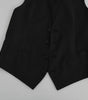 Dolce & Gabbana Black Men Formal STAFF Dress Waistcoat Vest