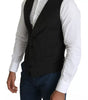 Dolce & Gabbana Black Men Formal STAFF Dress Waistcoat Vest