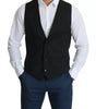 Dolce & Gabbana Black Men Formal STAFF Dress Waistcoat Vest