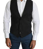 Dolce & Gabbana Black Men Formal STAFF Dress Waistcoat Vest