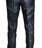 Costume 2 pièces slim bleu argenté brillant Dolce &amp; Gabbana