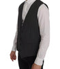 Dolce & Gabbana Gray Wool Stretch Gilet Waistcoat Vest