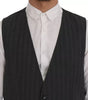 Dolce & Gabbana Gray Wool Stretch Gilet Waistcoat Vest