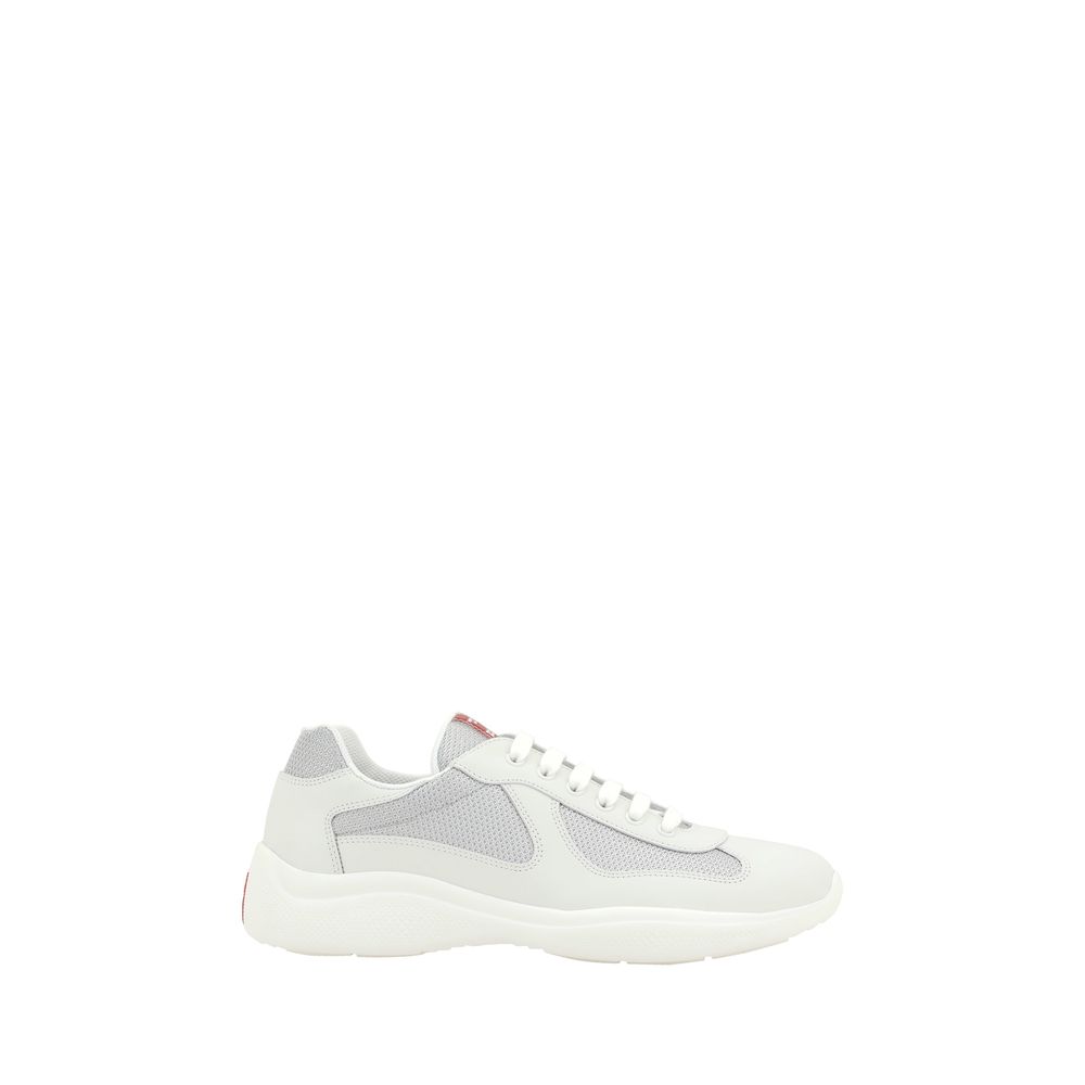Baskets Prada en cuir blanc America's
