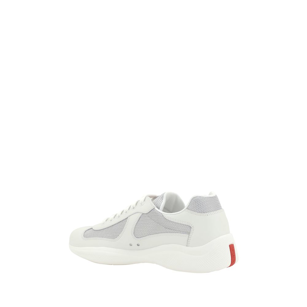 Baskets Prada en cuir blanc America's