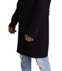 Dolce & Gabbana Blue Trench Coat Long Wool Stretch Jacket