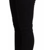 Dolce &amp; Gabbana Black Cotton Stretch Skinny Denim Jeans