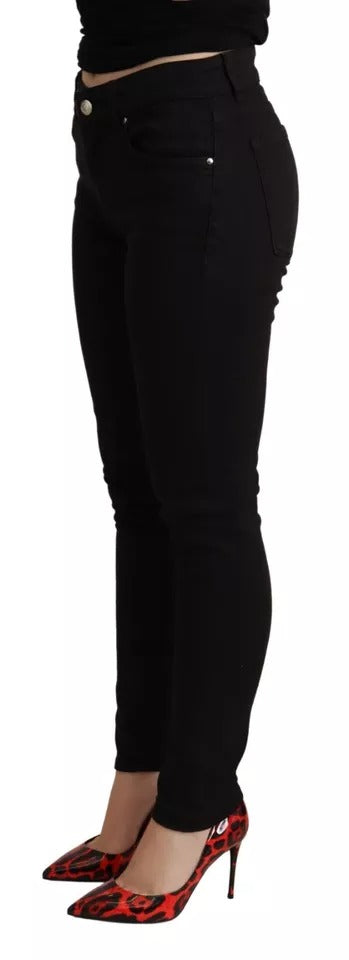 Dolce &amp; Gabbana Black Cotton Stretch Skinny Denim Jeans