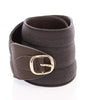 Dolce & Gabbana Brown D&G Leather Linnen Logo Belt