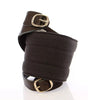 Dolce & Gabbana Brown D&G Leather Linnen Logo Belt