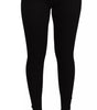 Dolce &amp; Gabbana Black High Waist Stretch Tights Pants