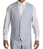 Dolce & Gabbana Light Blue SICILIA Wool 3 Piece Suit
