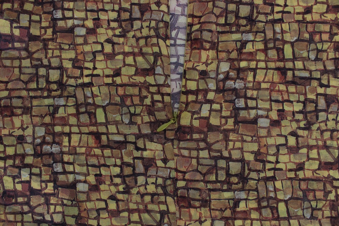 Chemisier en soie à imprimé mosaïque sicilienne Dolce &amp; Gabbana