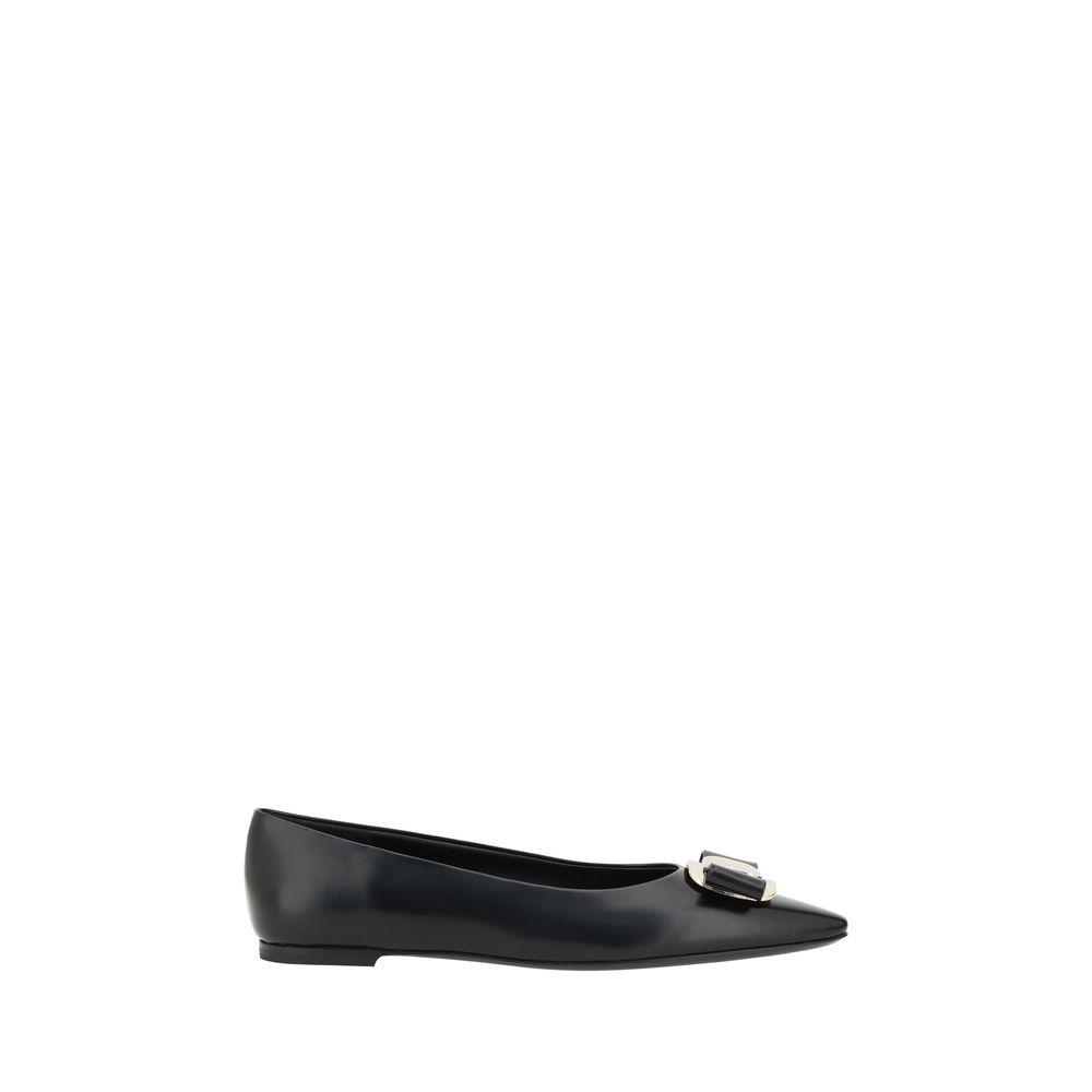 Ballerines plates Ferragamo avec nœud