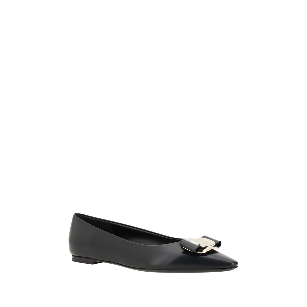 Ballerines plates Ferragamo avec nœud