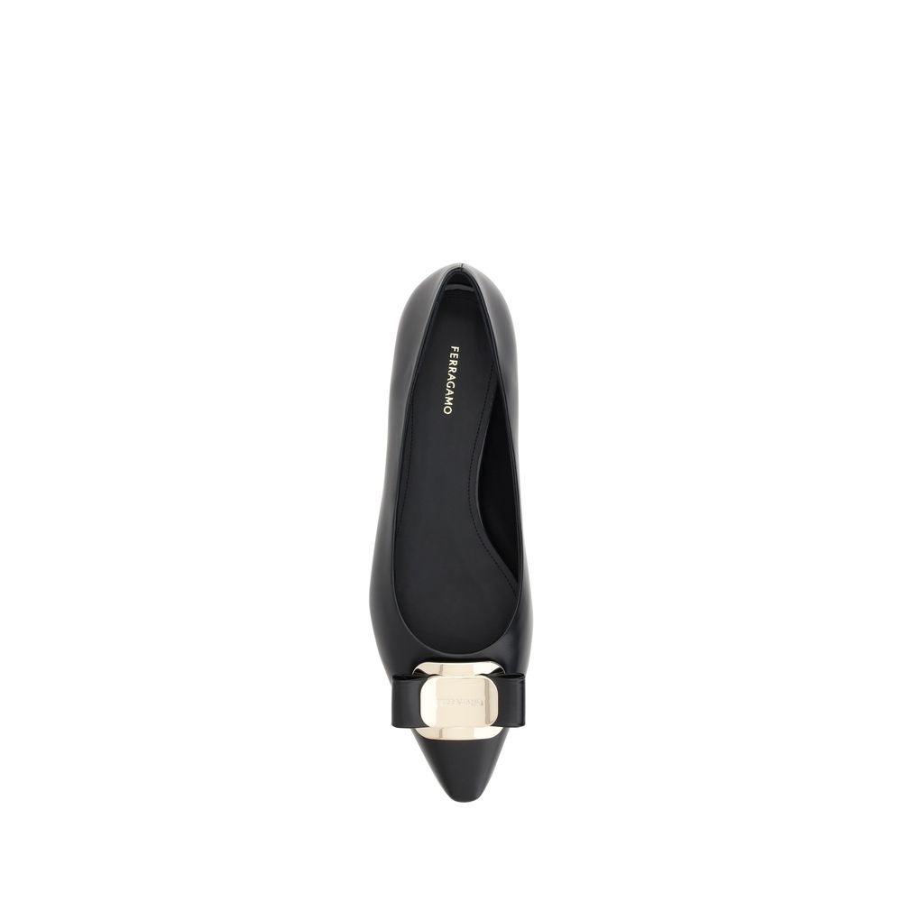 Ballerines plates Ferragamo avec nœud