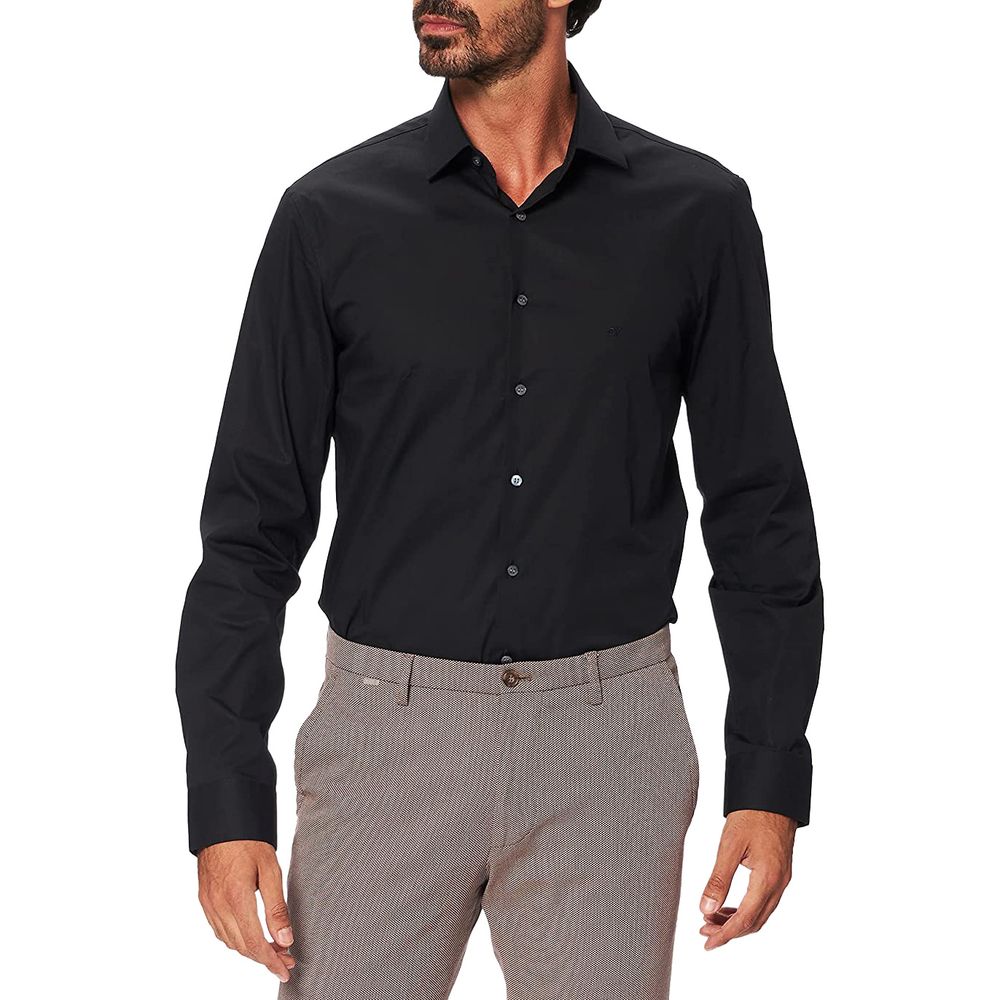 Chemise en coton noir Calvin Klein