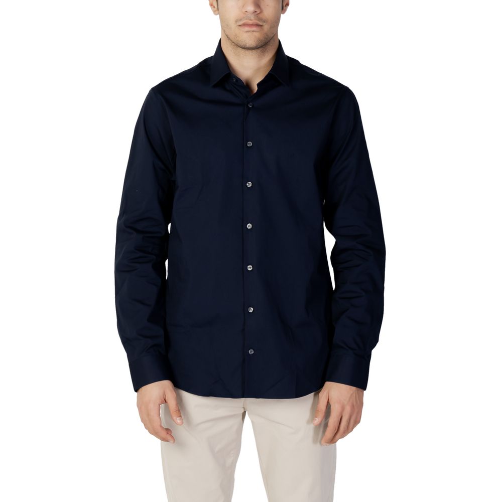 Chemise en coton bleu Calvin Klein